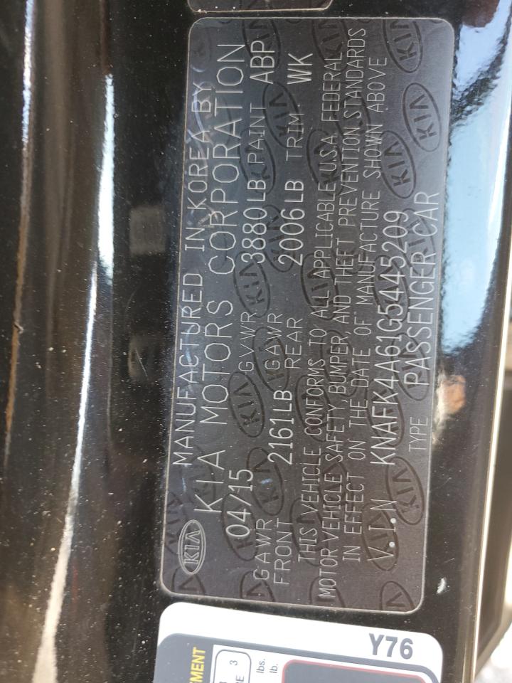 2016 Kia Forte Lx VIN: KNAFK4A61G5445209 Lot: 85438105