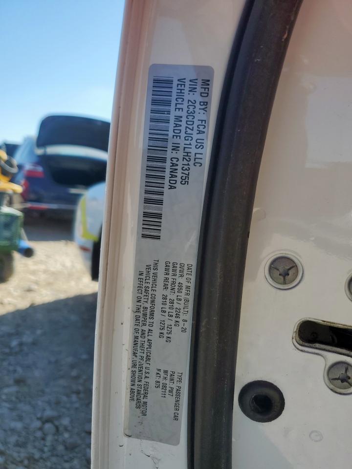 2020 Dodge Challenger Gt VIN: 2C3CDZJG1LH213755 Lot: 91218965