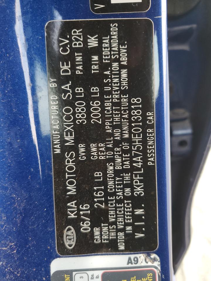 2017 Kia Forte Lx VIN: 3KPFL4A75HE013818 Lot: 91369845