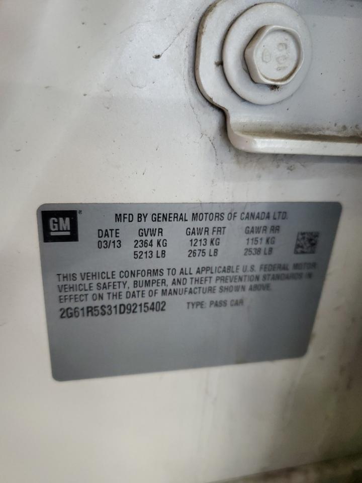 2013 Cadillac Xts Luxury Collection VIN: 2G61R5S31D9215402 Lot: 91679205