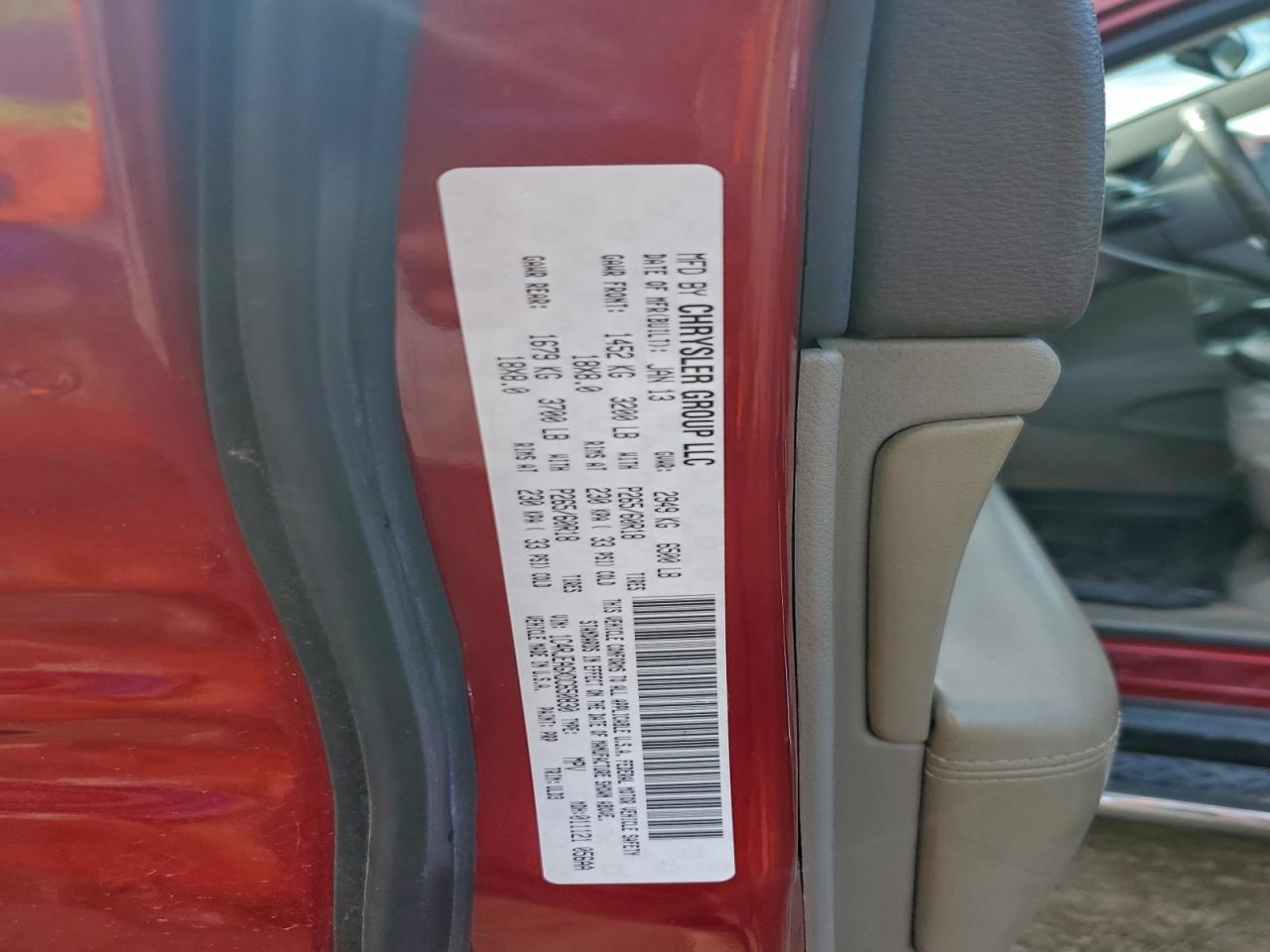 2013 Jeep Grand Cherokee Laredo VIN: 1C4RJEAGXDC650830 Lot: 94725925