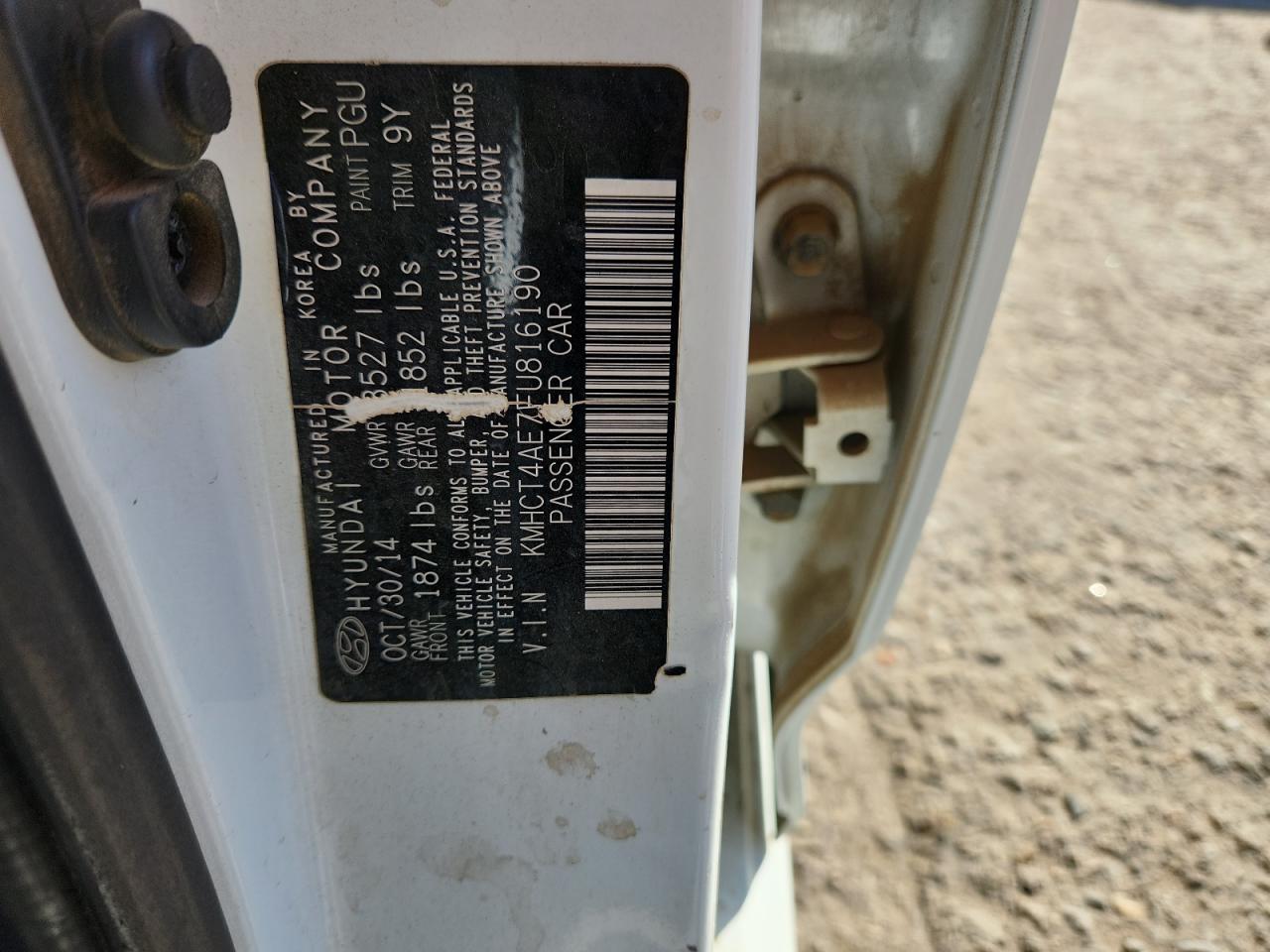 2015 Hyundai Accent Gls VIN: KMHCT4AE7FU816190 Lot: 90691355