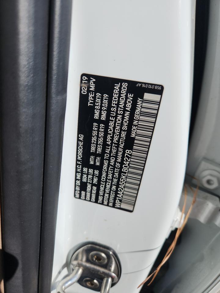 2019 Porsche Macan VIN: WP1AA2A55KLB04278 Lot: 91718165