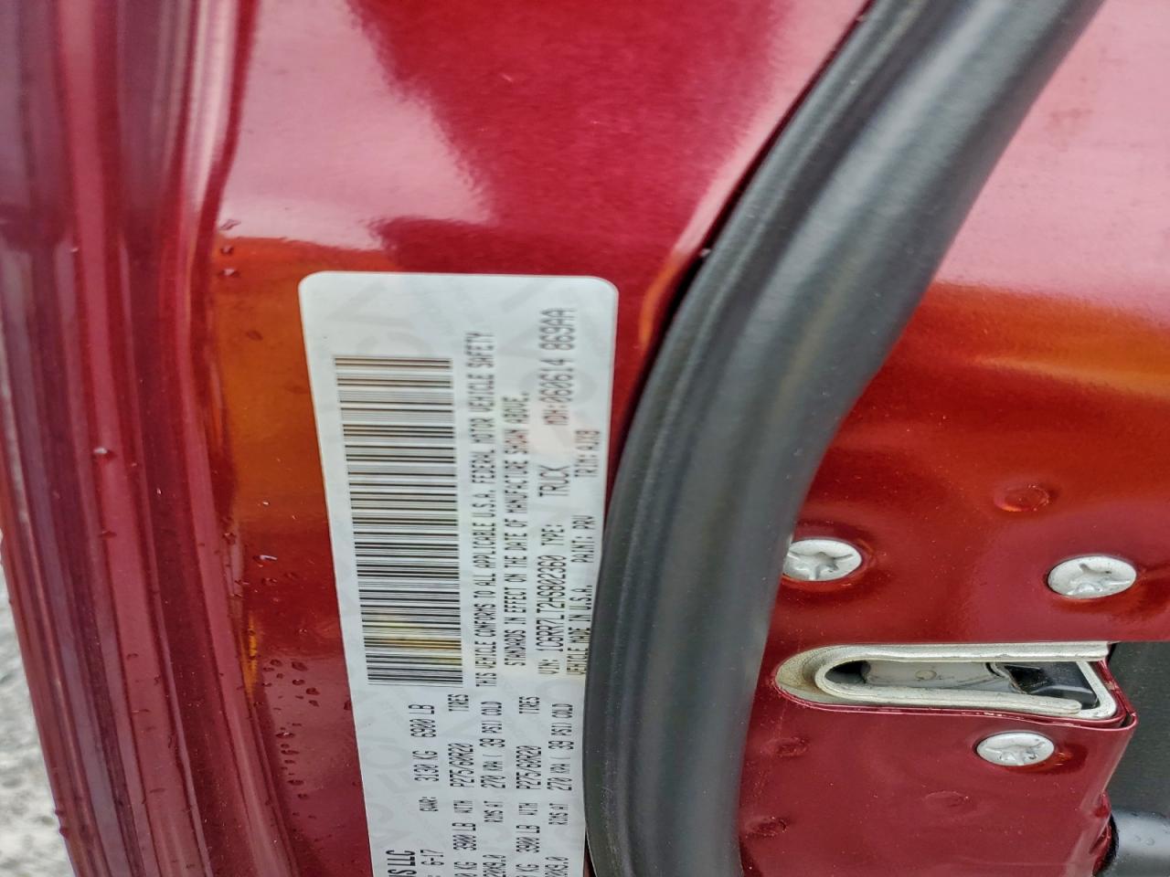 2017 Ram 1500 Slt VIN: 1C6RR7LT2HS802360 Lot: 93928425