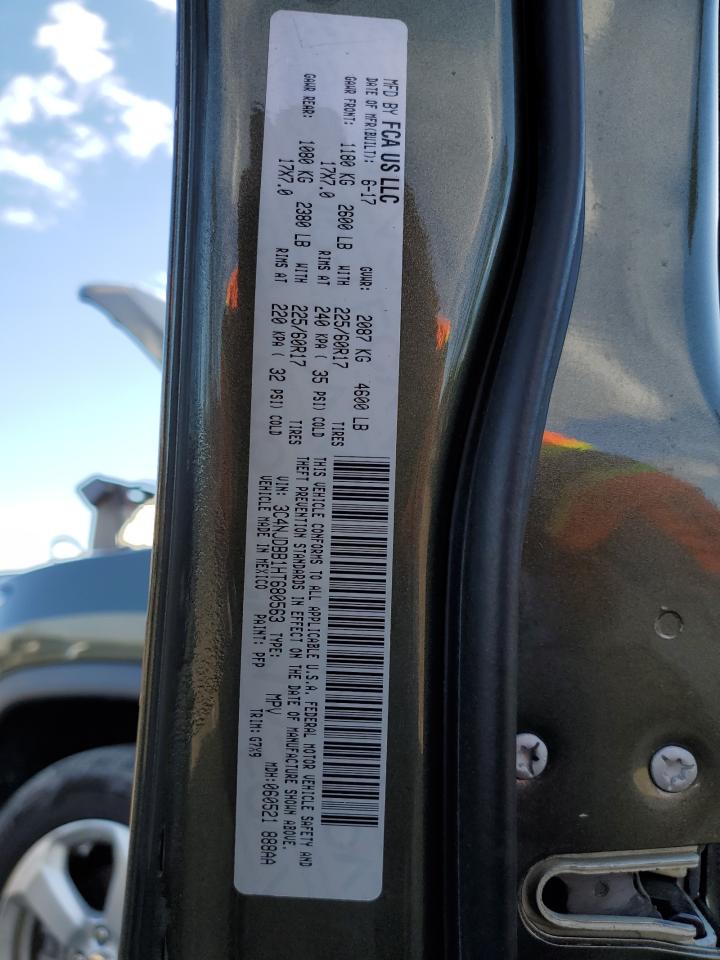 2017 Jeep Compass Latitude VIN: 3C4NJDBB1HT680563 Lot: 92241275