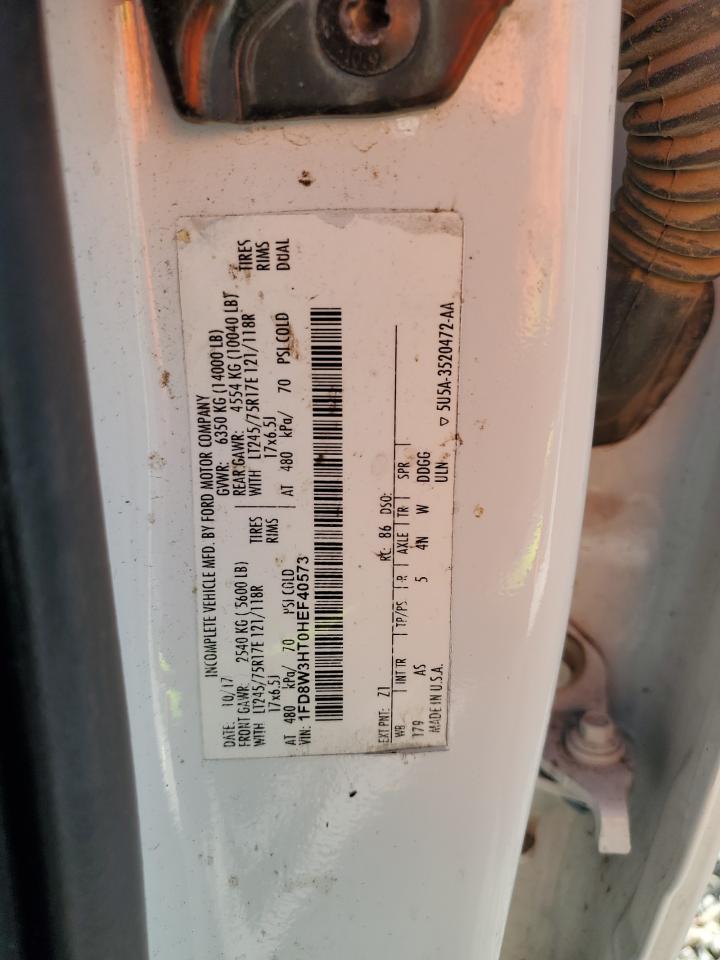 2017 Ford F350 Super Duty VIN: 1FD8W3HT0HEF40573 Lot: 92566765