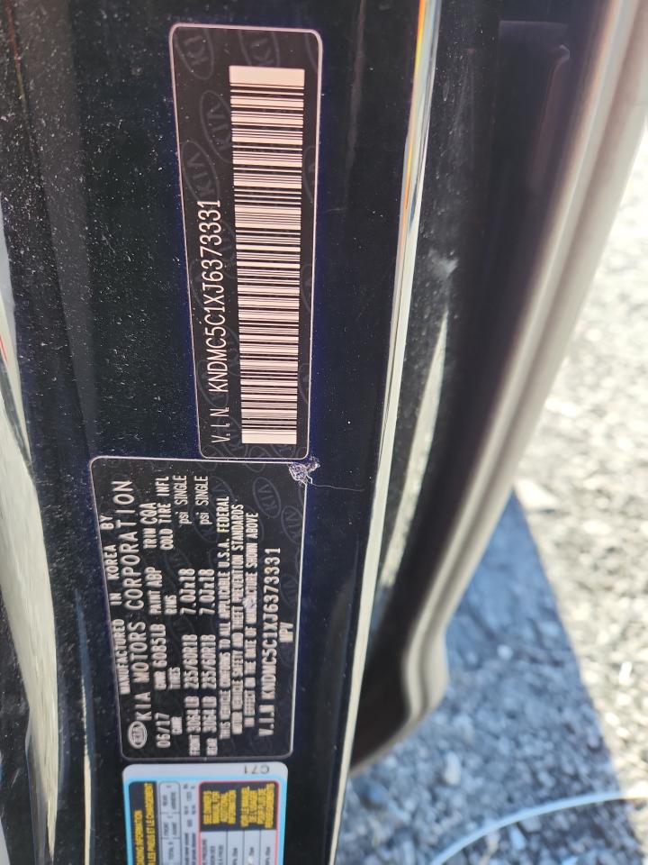 2018 Kia Sedona Ex VIN: KNDMC5C1XJ6373331 Lot: 92098485