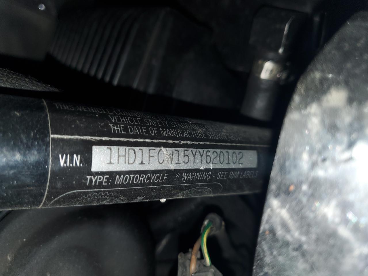 2000 Harley-Davidson Flhtcui VIN: 1HD1FCW15YY620102 Lot: 92626945