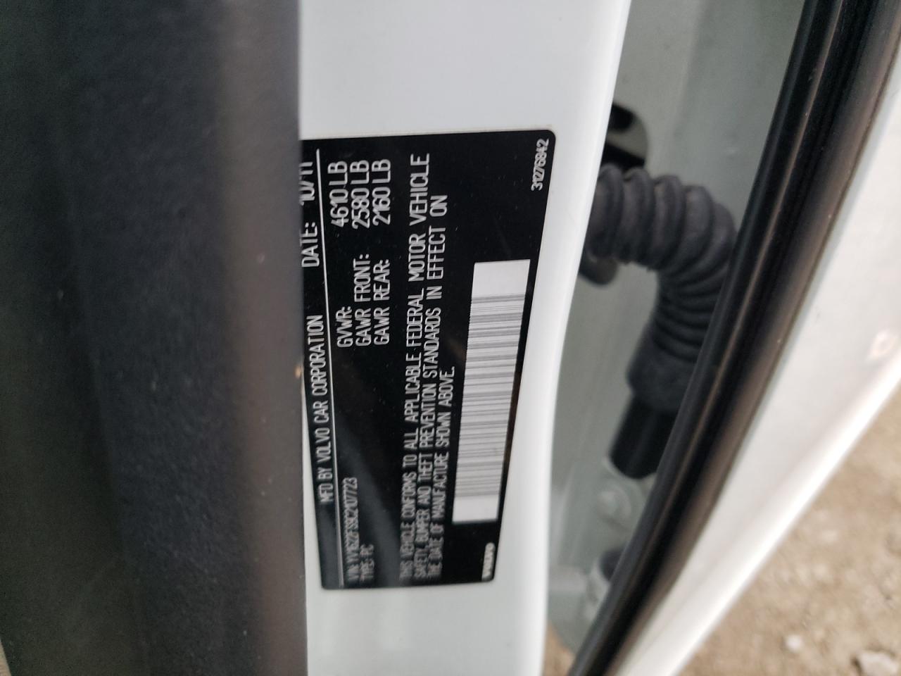 2012 Volvo S60 T5 VIN: YV1622FS9C2107723 Lot: 93843935