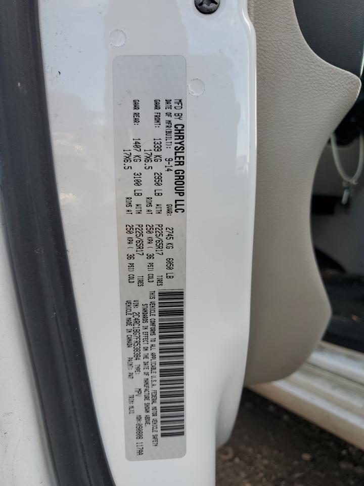 2015 Chrysler Town & Country Touring VIN: 2C4RC1BG7FR538384 Lot: 90906985