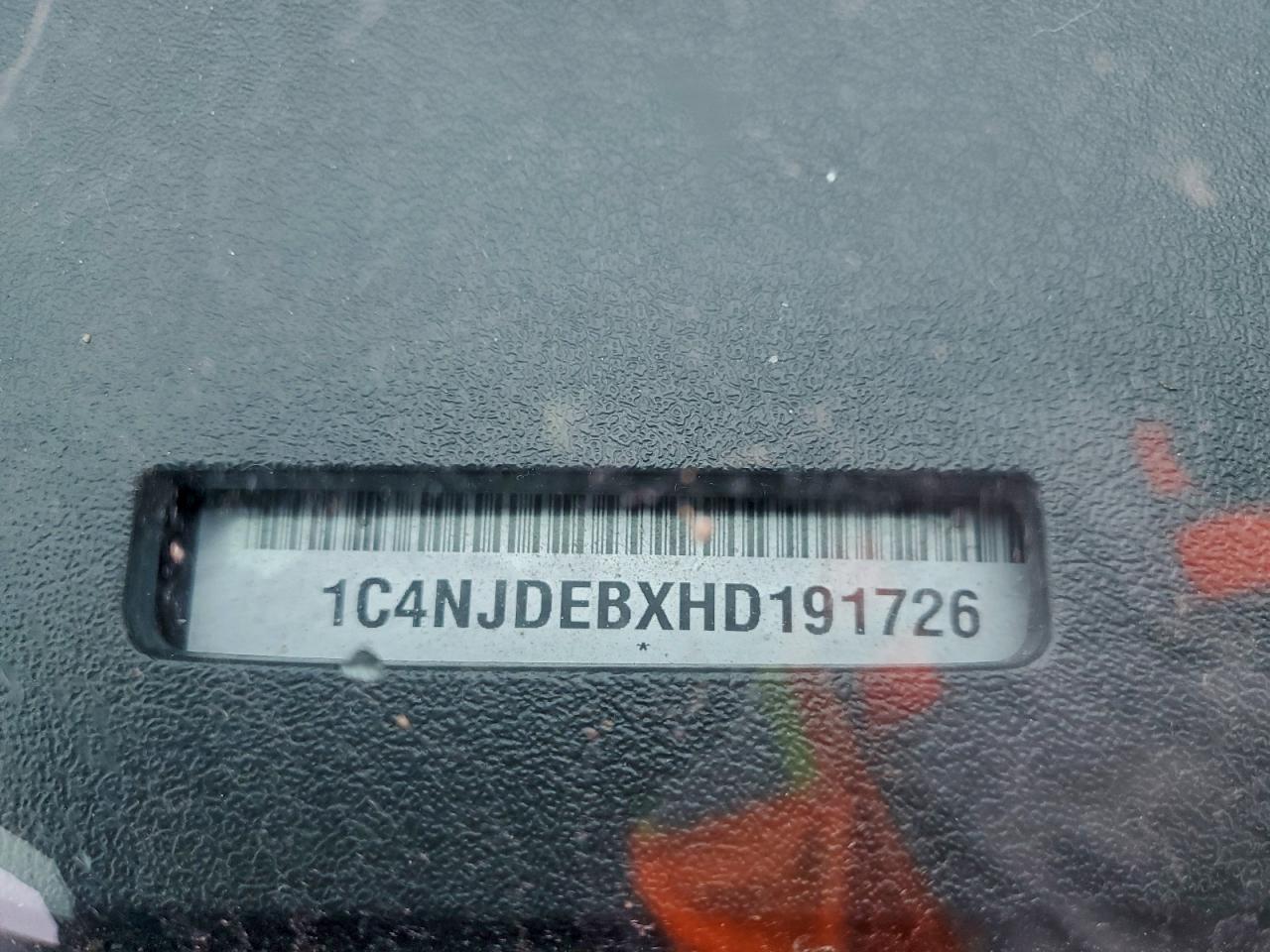 2017 Jeep Compass Latitude VIN: 1C4NJDEBXHD191726 Lot: 93893845