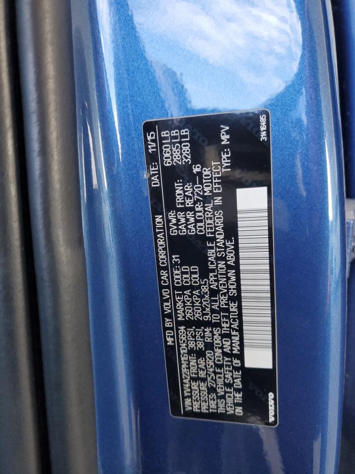 2016 Volvo Xc90 T6 VIN: YV4A22PM1G1045694 Lot: 91262035