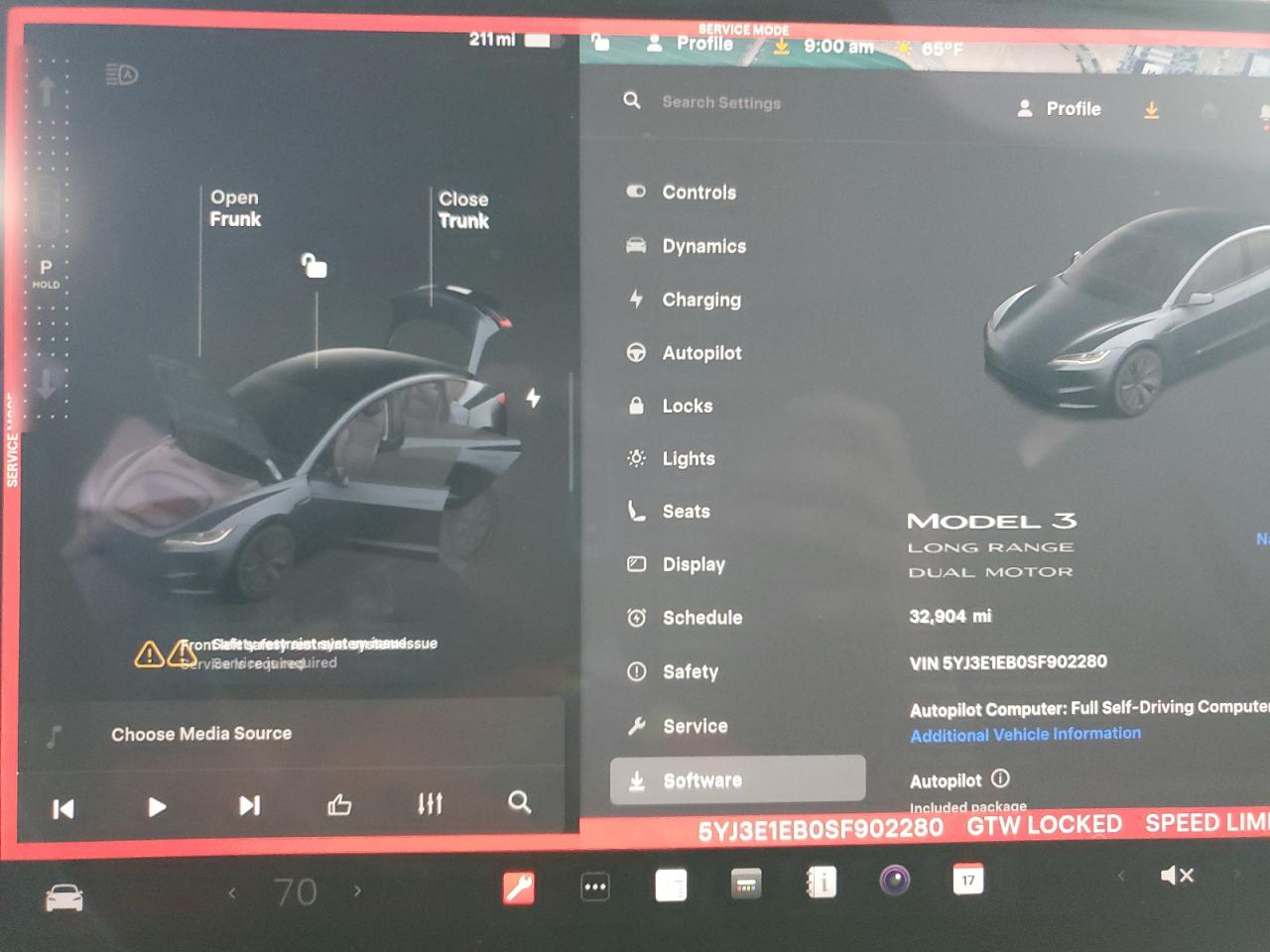 2025 Tesla Model 3 VIN: 5YJ3E1EB0SF902280 Lot: 92741225