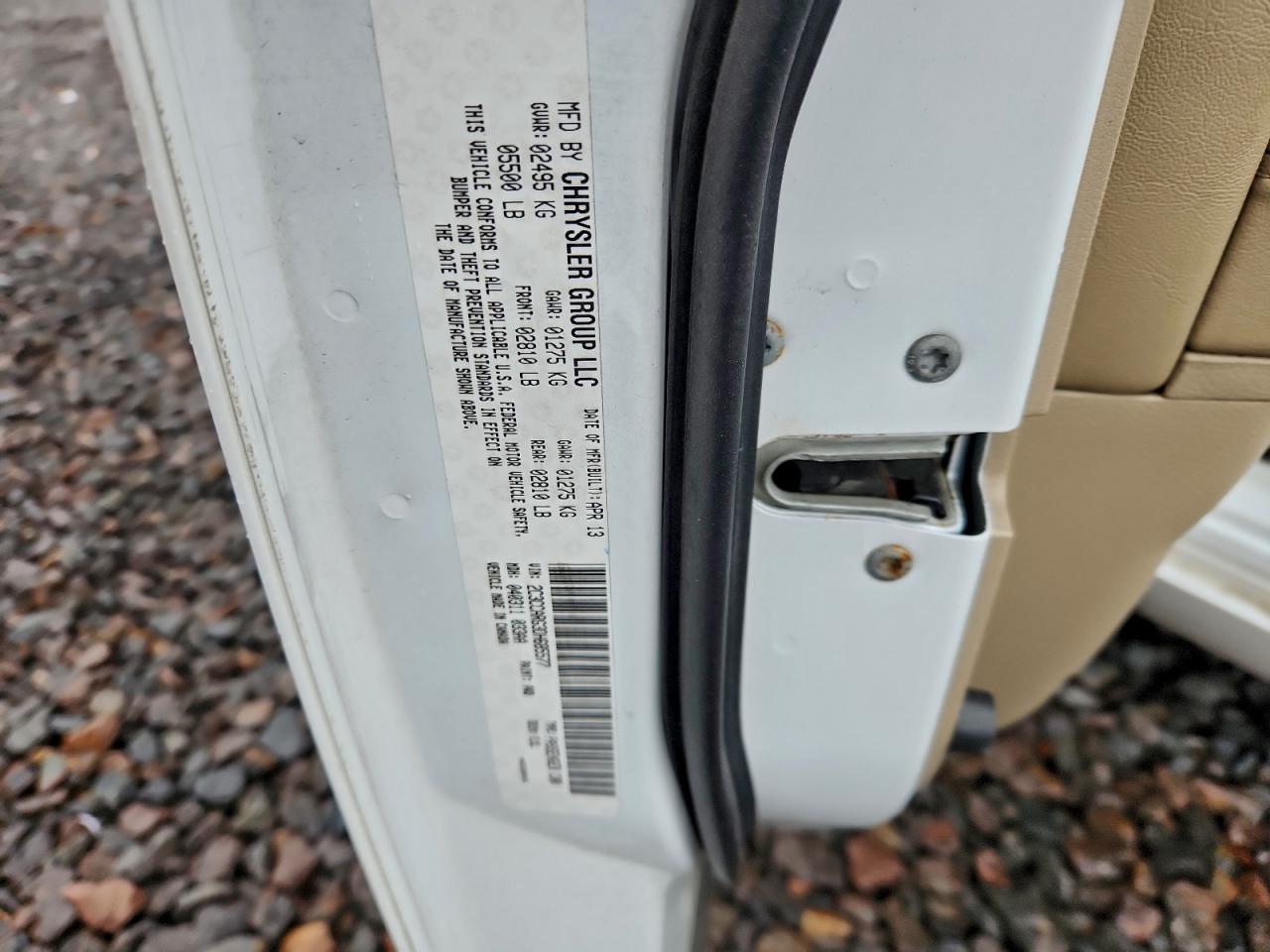 2013 Chrysler 300 VIN: 2C3CCARG3DH685577 Lot: 93418115