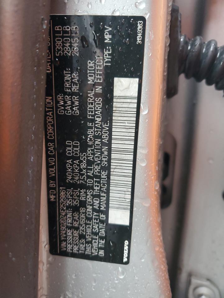 2014 Volvo Xc60 T6 VIN: YV4902DZ4E2529861 Lot: 93038965