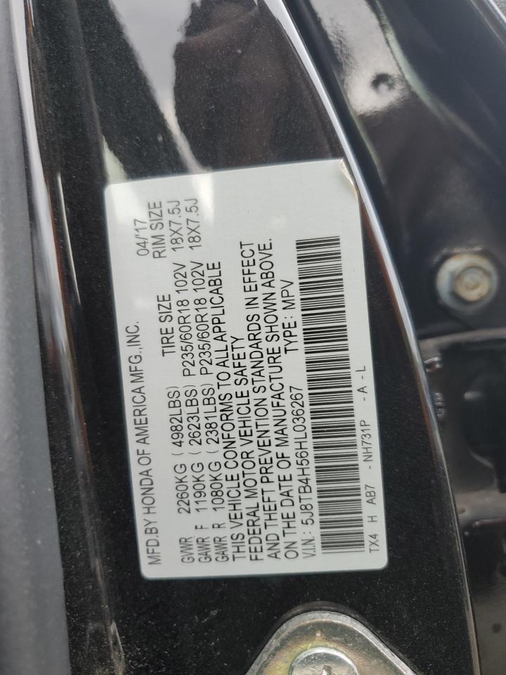 2017 Acura Rdx Technology VIN: 5J8TB4H56HL036267 Lot: 91848565