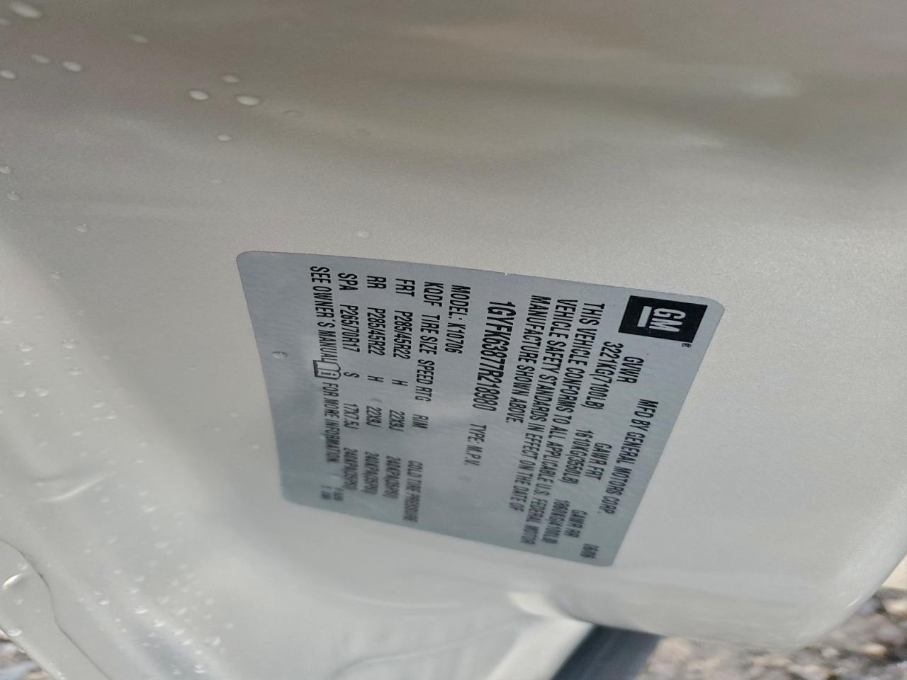 2007 Cadillac Escalade Luxury VIN: 1GYFK63877R218980 Lot: 94234975