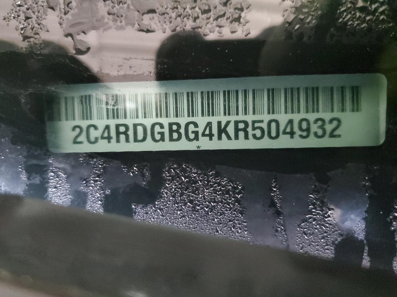 2019 Dodge Grand Caravan Se VIN: 2C4RDGBG4KR504932 Lot: 93074535