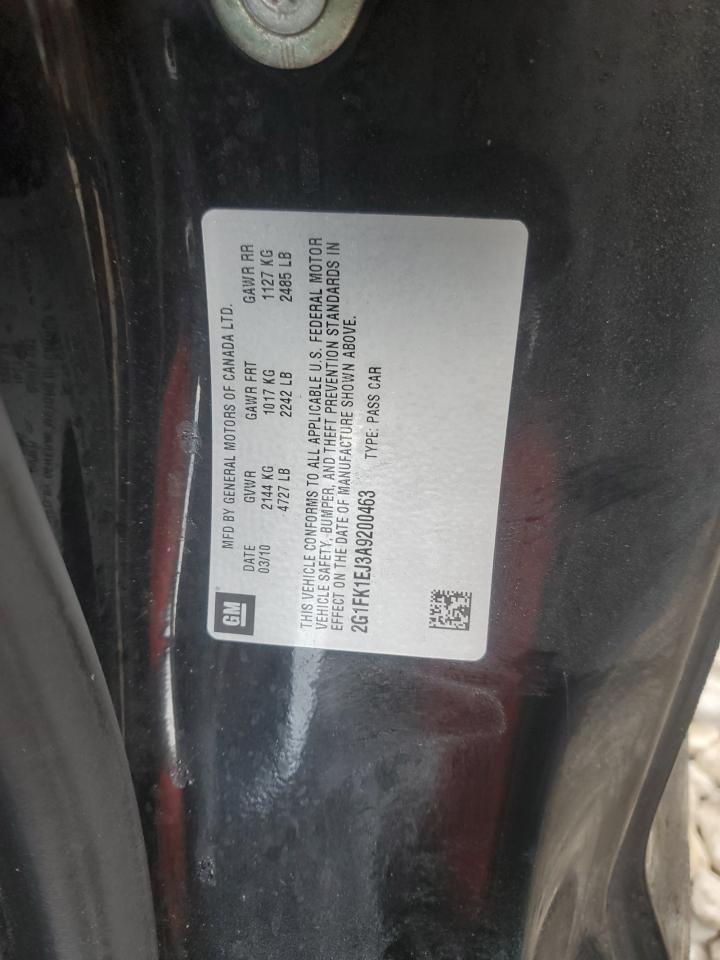 2010 Chevrolet Camaro Ss VIN: 2G1FK1EJ3A9200463 Lot: 92376595