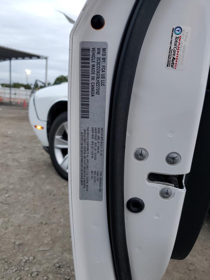 2020 Dodge Challenger Sxt VIN: 2C3CDZAG9LH227242 Lot: 93886895