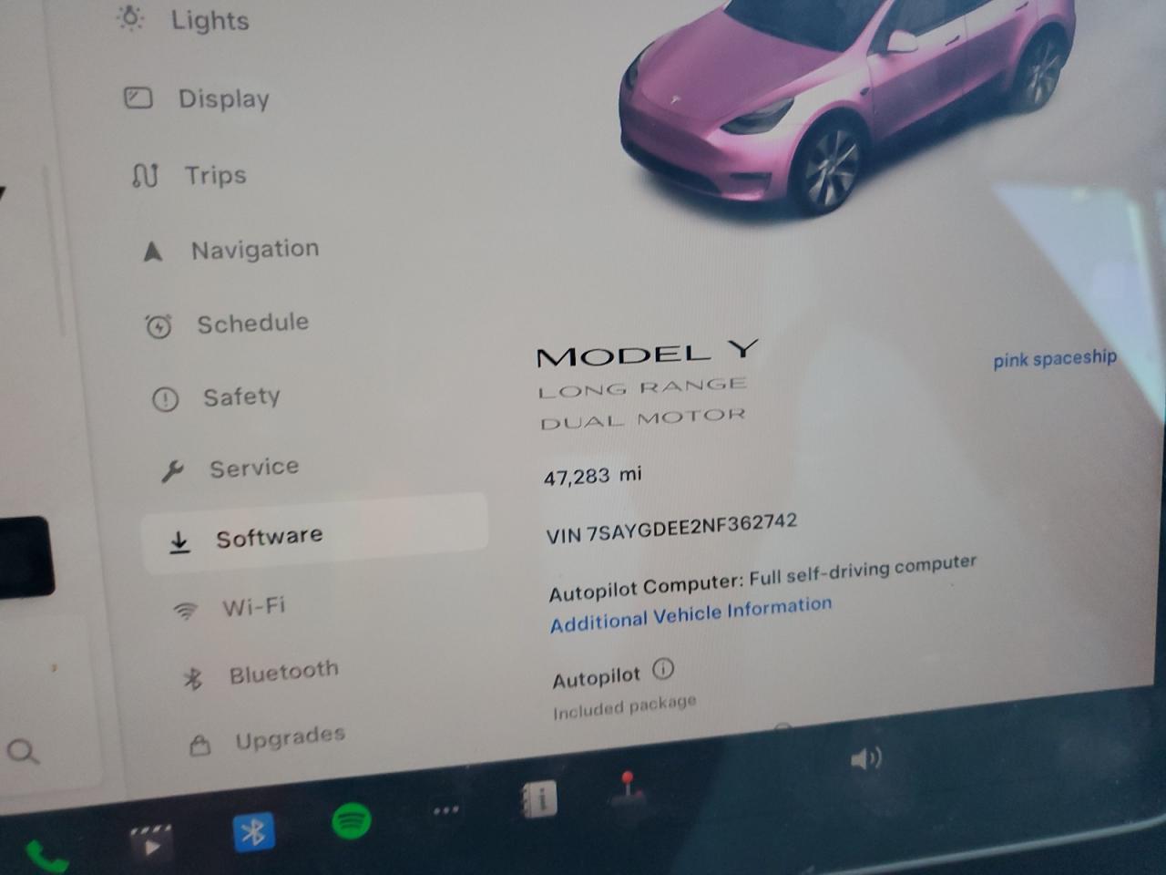 2022 Tesla Model Y VIN: 7SAYGDEE2NF362742 Lot: 91436205