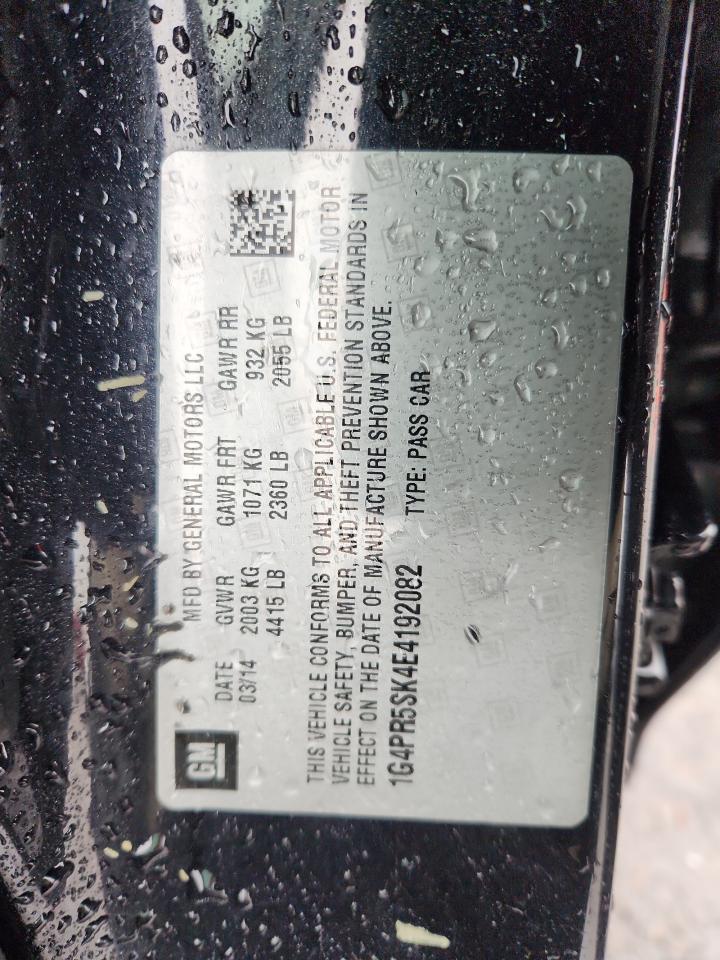 2014 Buick Verano Convenience VIN: 1G4PR5SK4E4192082 Lot: 93502865