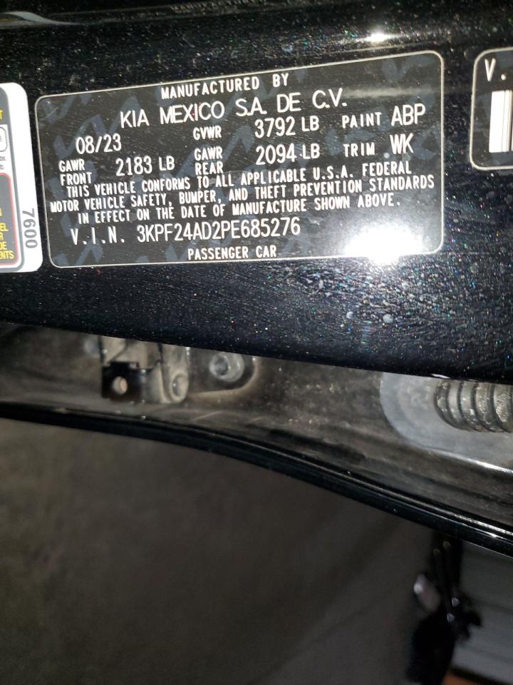 2023 Kia Forte Lx VIN: 3KPF24AD2PE685276 Lot: 90905675