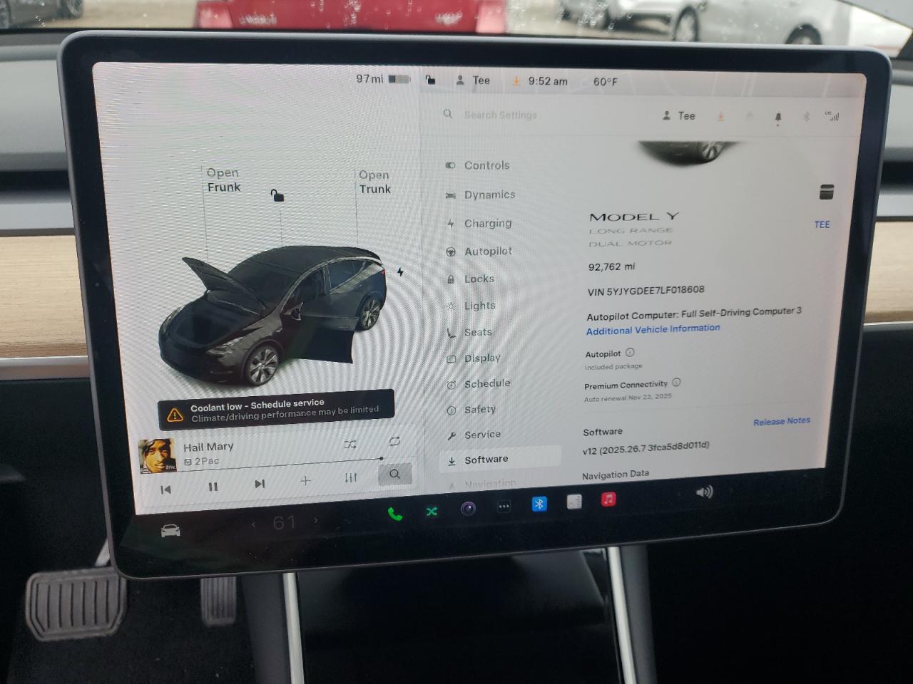 2020 Tesla Model Y VIN: 5YJYGDEE7LF018608 Lot: 92691785