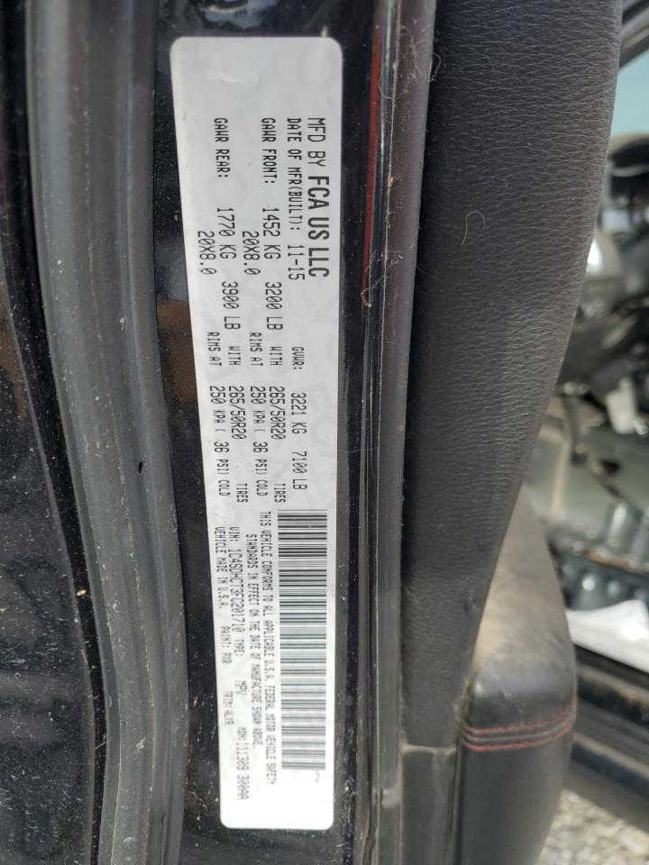 2015 Dodge Durango R/T VIN: 1C4SDHCT3FC201710 Lot: 91065245