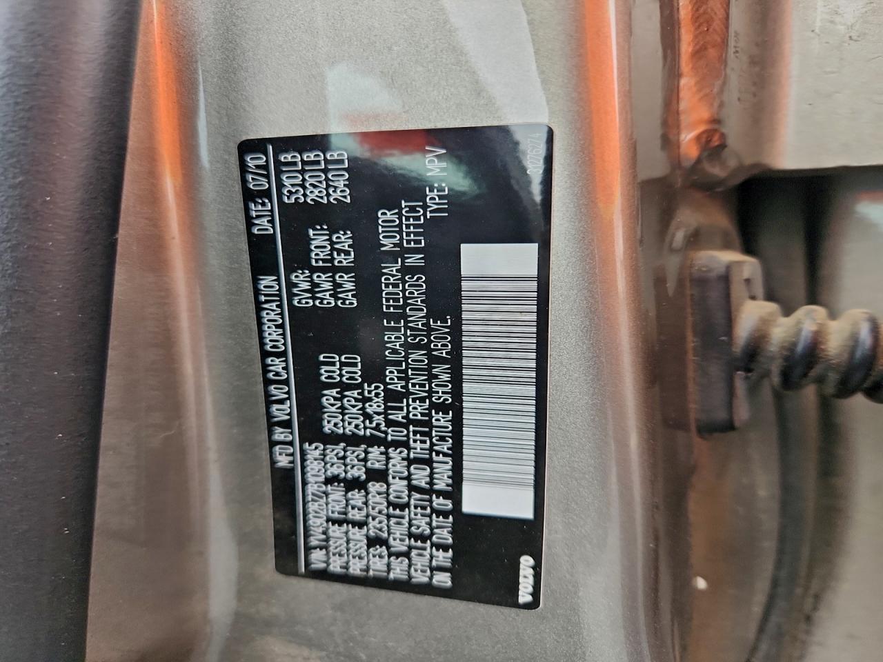 2011 Volvo Xc70 T6 VIN: YV4902BZ7B1098145 Lot: 93141205