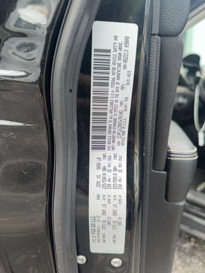 2015 Jeep Cherokee Latitude VIN: 1C4PJLCBXFW781061 Lot: 91777635