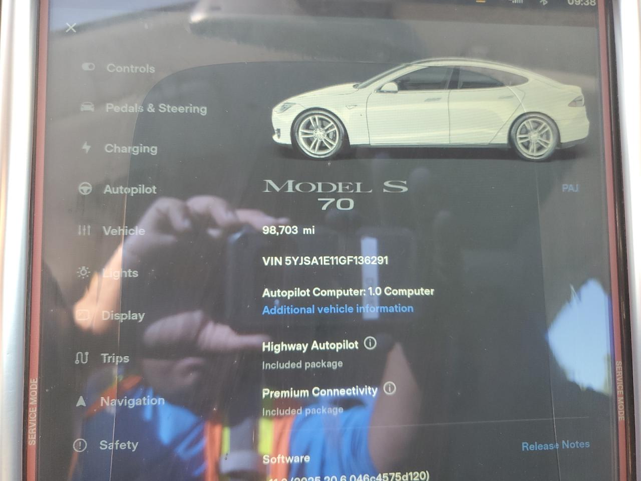 2016 Tesla Model S VIN: 5YJSA1E11GF136291 Lot: 91719725