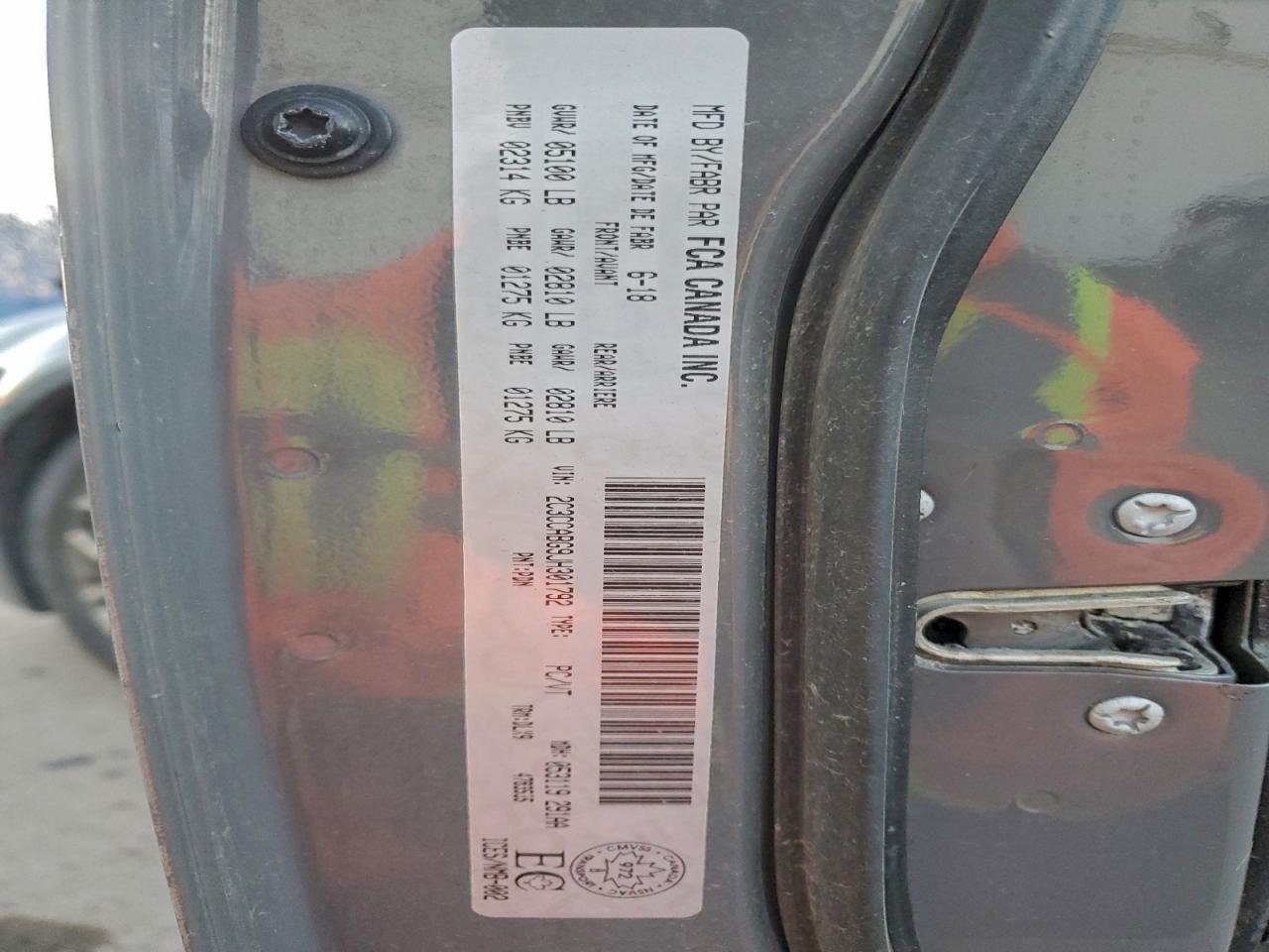 2018 Chrysler 300 S VIN: 2C3CCABG9JH301792 Lot: 94081215