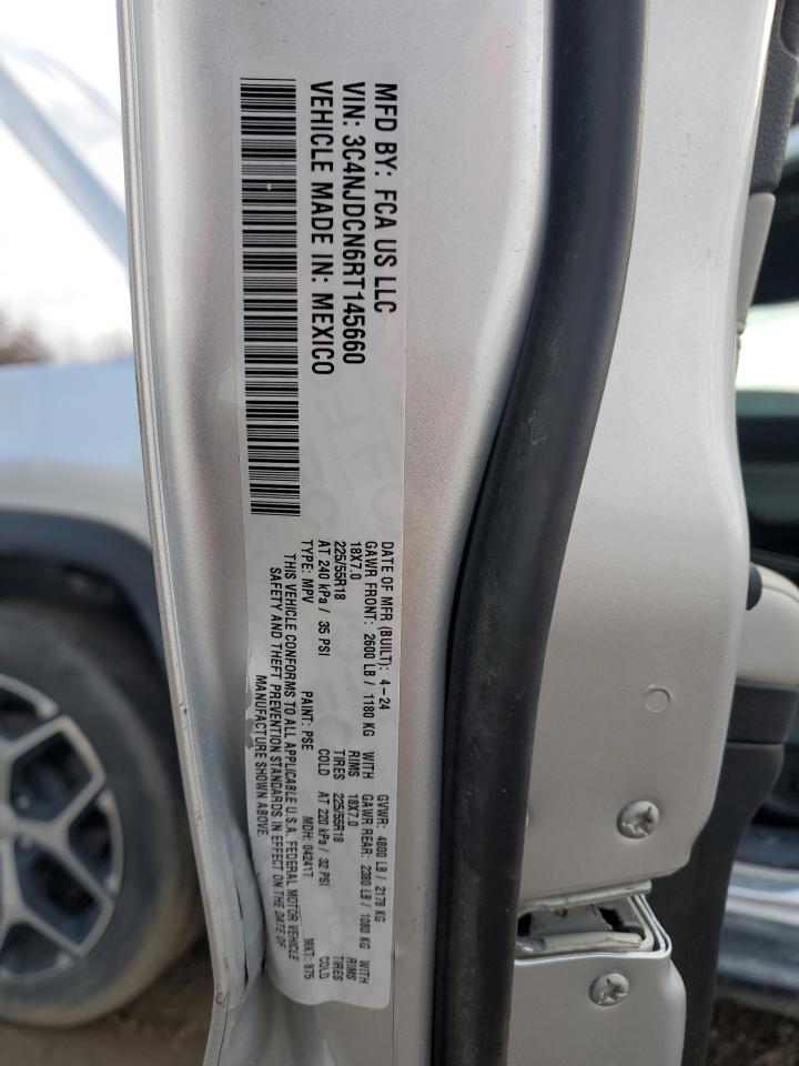 2024 Jeep Compass Limited VIN: 3C4NJDCN6RT145660 Lot: 91625845