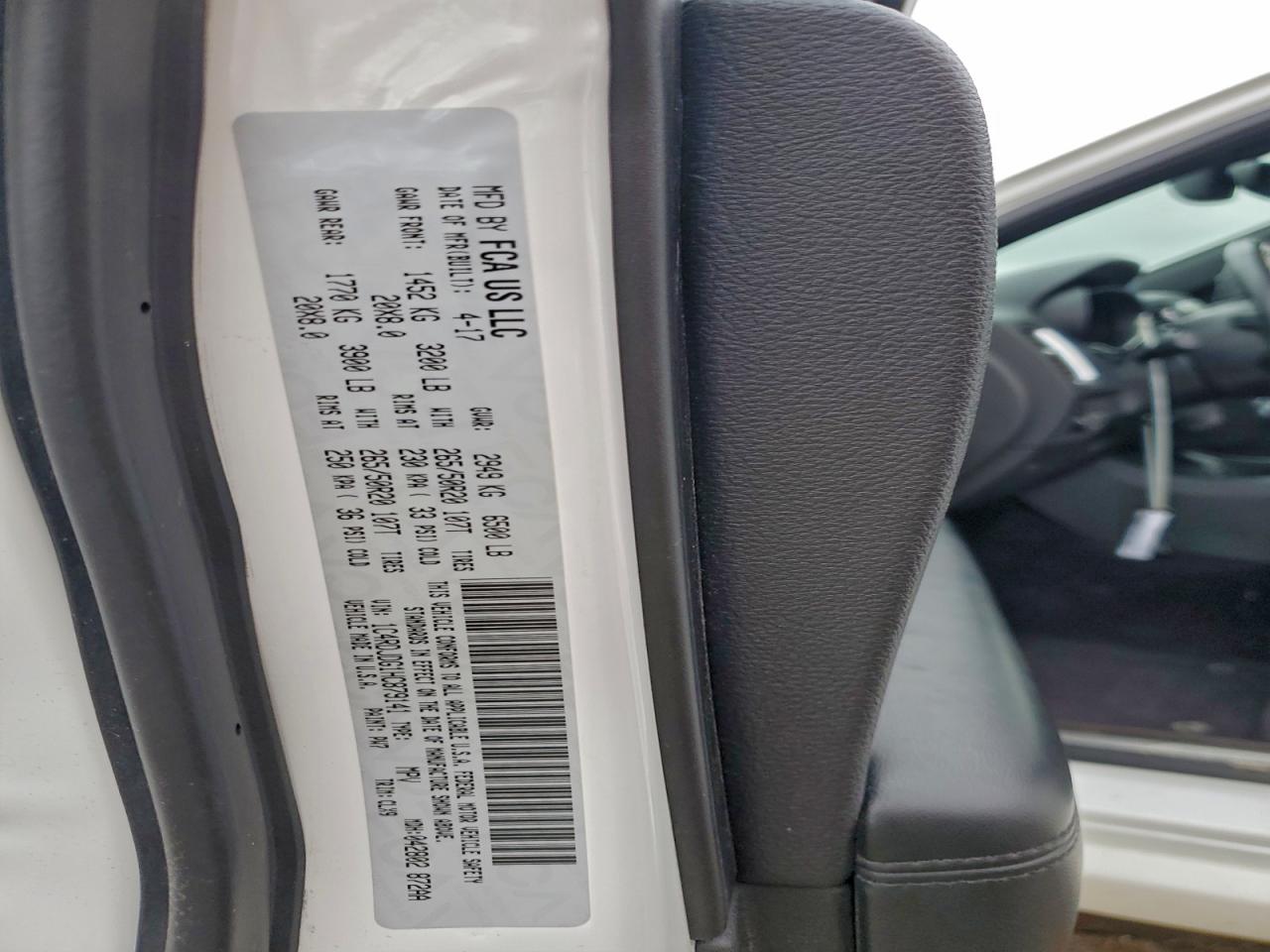 2017 Dodge Durango Gt VIN: 1C4RDJDG1HC879141 Lot: 94521205