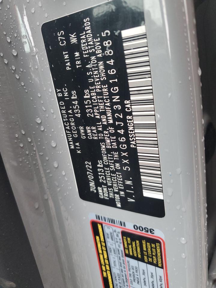 2022 Kia K5 Gt Line VIN: 5XXG64J23NG164885 Lot: 92794055