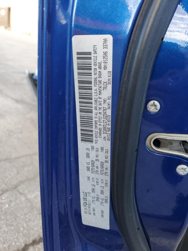 2018 Ram 1500 Slt VIN: 3C6RR7LG7JG234767 Lot: 92507725