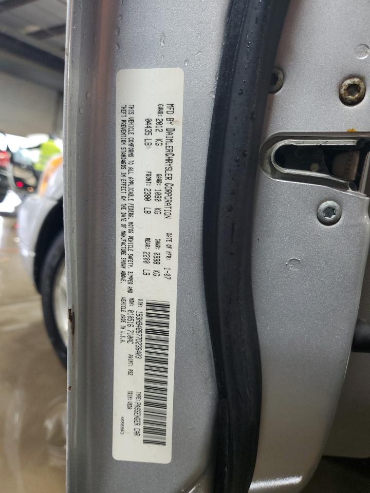 2007 Dodge Caliber Sxt VIN: 1B3HB48B77D236403 Lot: 93439295