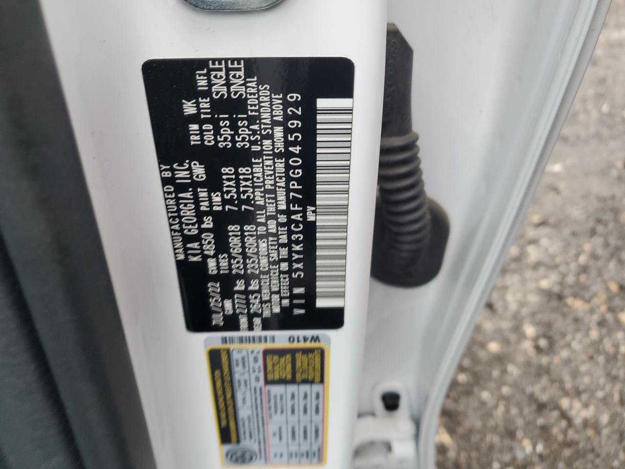 2023 Kia Sportage Ex VIN: 5XYK3CAF7PG045929 Lot: 93531555