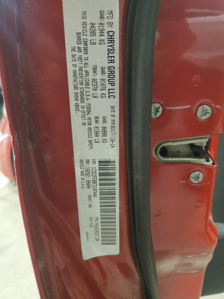 2015 Dodge Dart Gt VIN: 1C3CDFEB8FD187444 Lot: 90880005