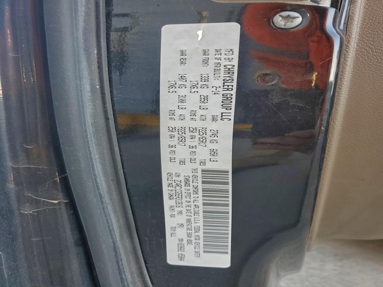 2014 Chrysler Town & Country Touring L VIN: 2C4RC1CG5ER312616 Lot: 94562635