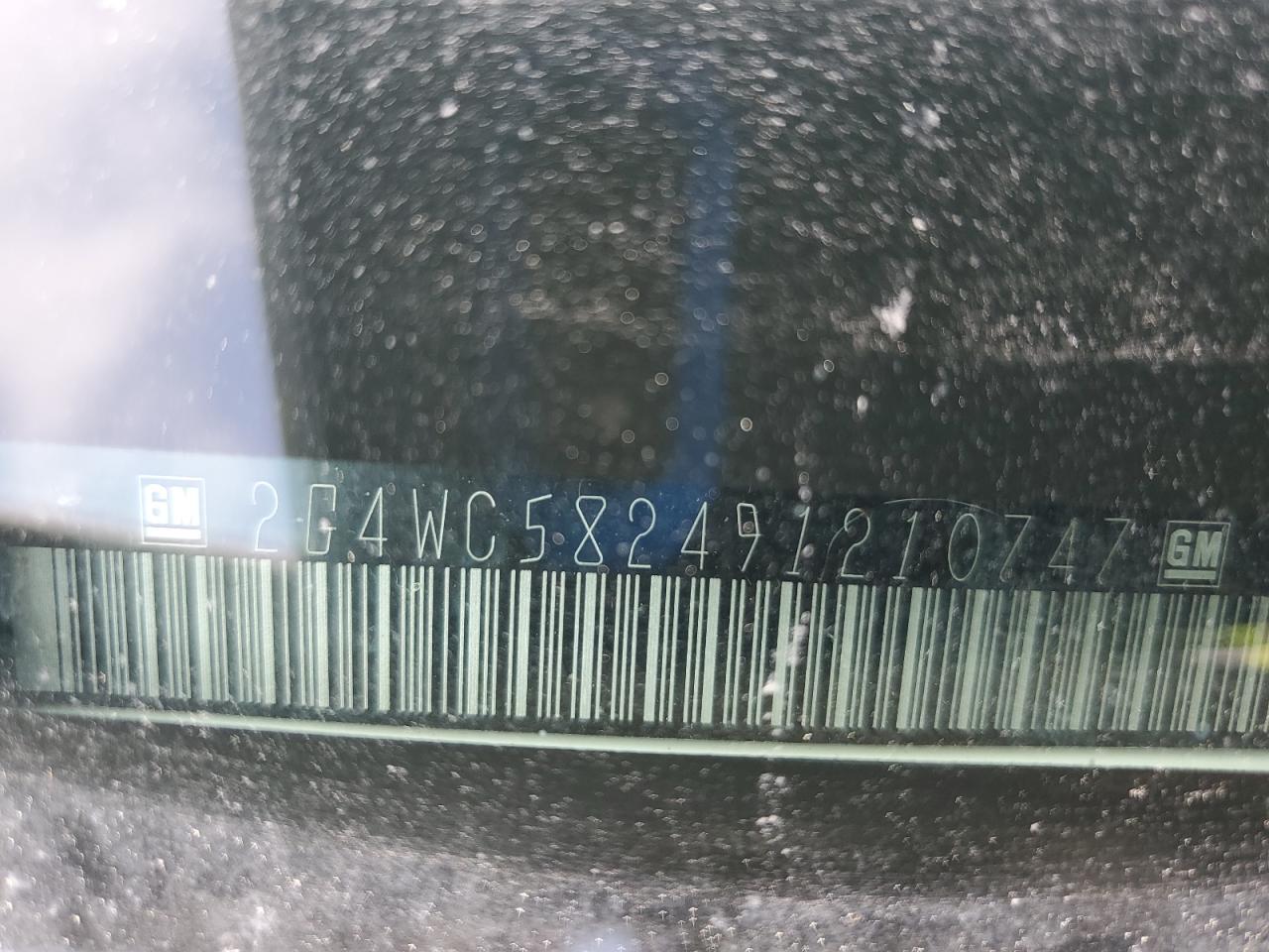 2009 Buick Lacrosse Cx VIN: 2G4WC582491210747 Lot: 92301345