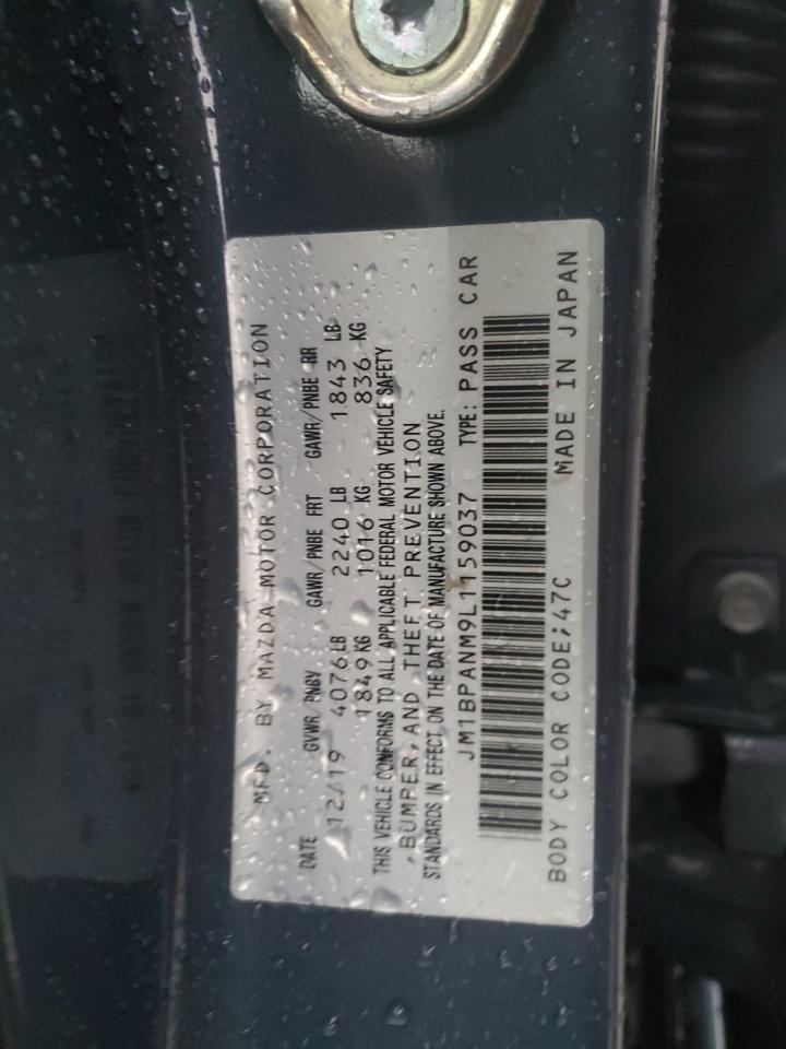 2020 Mazda 3 Premium VIN: JM1BPANM9L1159037 Lot: 92837685