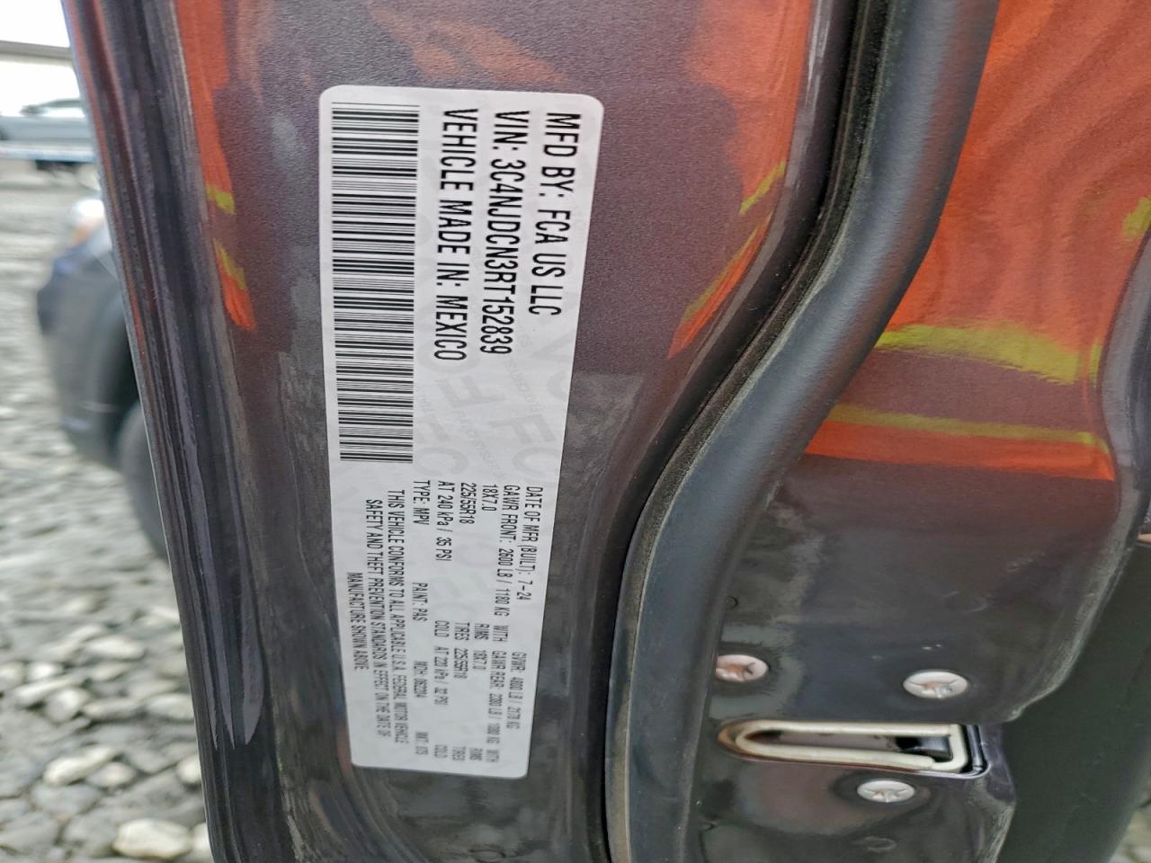 2024 Jeep Compass Limited VIN: 3C4NJDCN3RT152839 Lot: 93895295