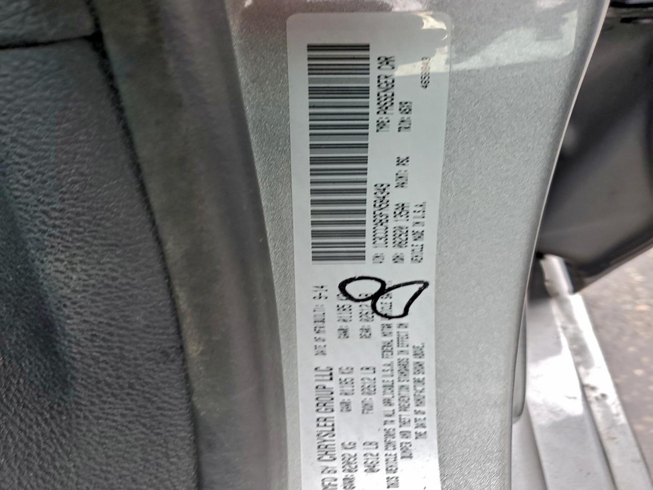 2015 Chrysler 200 Limited VIN: 1C3CCCAB3FN584349 Lot: 94537215