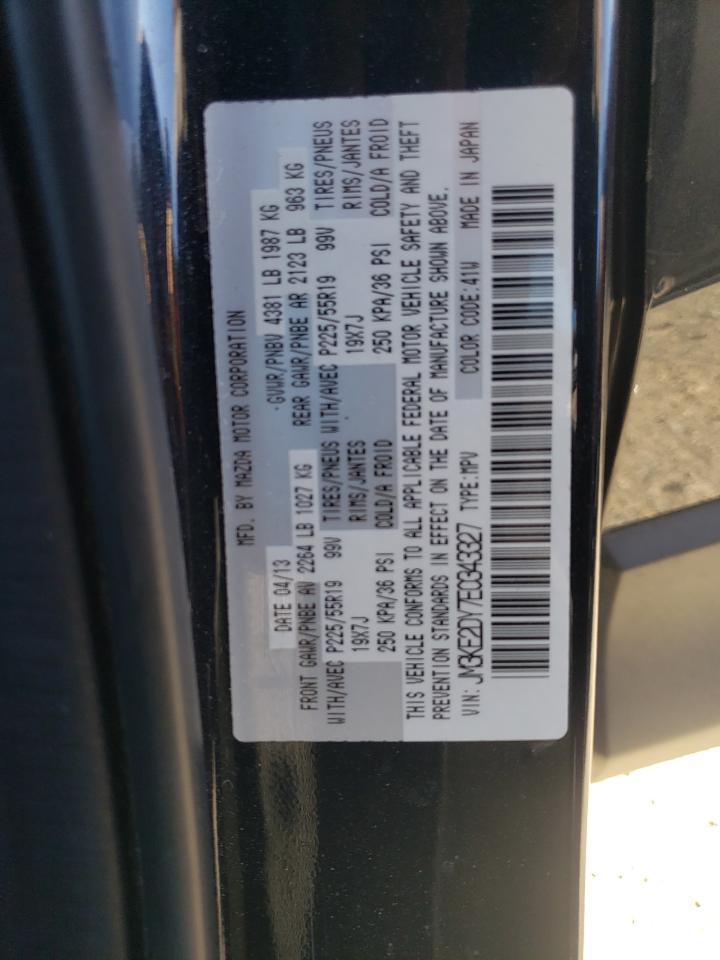 2014 Mazda Cx-5 Gt VIN: JM3KE2DY7E0343327 Lot: 92161215