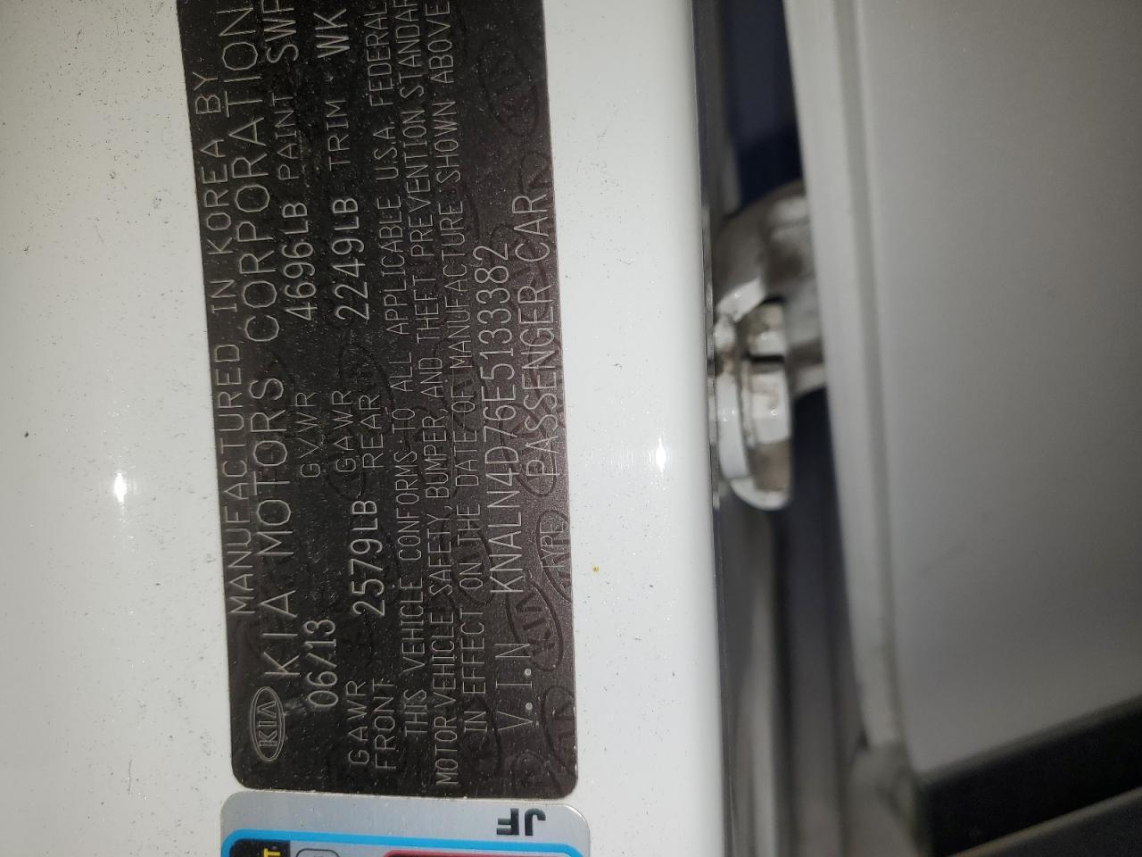 2014 Kia Cadenza Premium VIN: KNALN4D76E5133382 Lot: 91246445