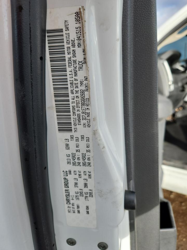 2011 Dodge Ram 1500 VIN: 3D7JB1ET9BG602682 Lot: 93527235