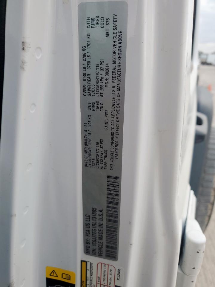 2024 Jeep Gladiator Mojave VIN: 1C6JJTEG1RL131885 Lot: 92636095