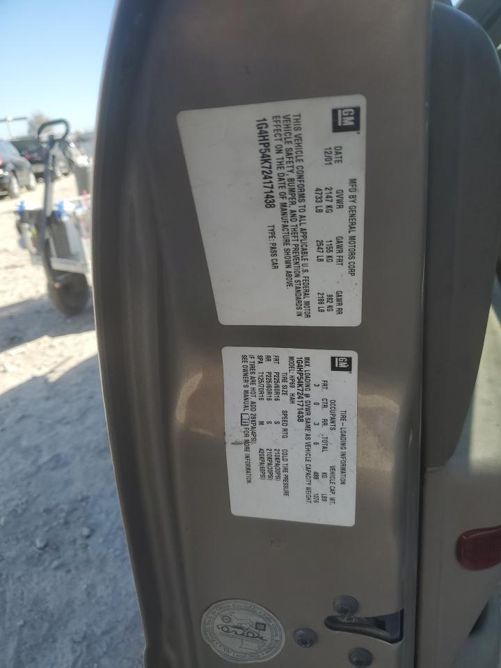 2002 Buick Lesabre Custom VIN: 1G4HP54K724171438 Lot: 93012435